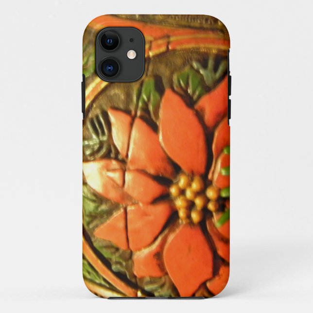 Weihnachts-Blume Case-Mate iPhone Hülle (Rückseite)