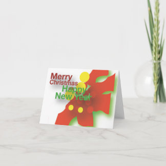 Weihnachts-Blume Feiertagskarte