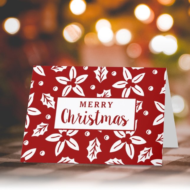 Weihnachts-Blume Feiertagskarte (Von Creator hochgeladen)