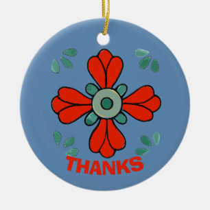 Weihnachts-Blume, Hinzufügen, Bearbeiten Keramik Ornament