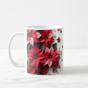 Weihnachts-Blume Kaffeetasse
