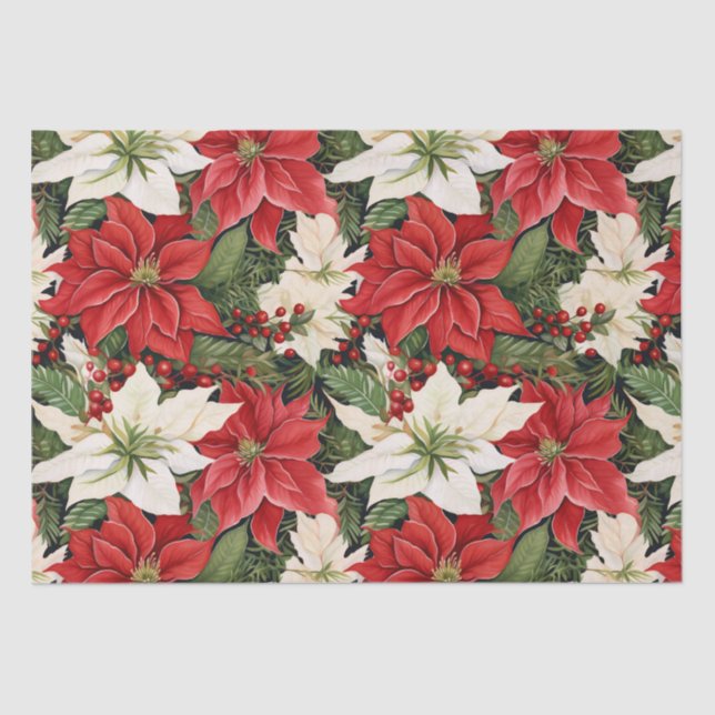 Weihnachts-Blume Seidenpapier (Vorderseite)