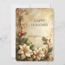 Weihnachts-Blumen-Feiertagskarte
