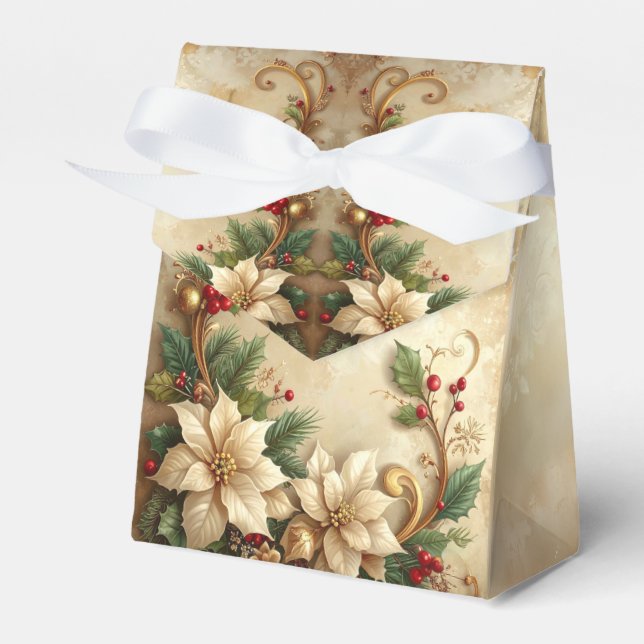 Weihnachts-Blumen-Geschenkbox Geschenkschachtel (Vorderseite)