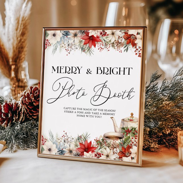 Weihnachts Blumenkost Tee Party Foto Stand Poster (Von Creator hochgeladen)