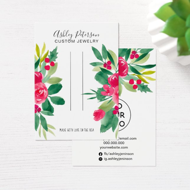 Weihnachts Blumenschmuck mit Blumenmuster (Schreibtisch)