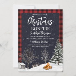 Weihnachts-Bonfire-Party Einladung