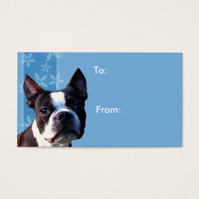 Weihnachts-Boston-Terrier (Vorderseite)