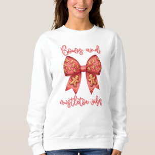 Weihnachts-Bow Weihnachtsginger Brot Bow Festival Sweatshirt