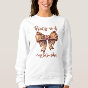 Weihnachts-Bow Weihnachtsginger Brot Bow Festival Sweatshirt