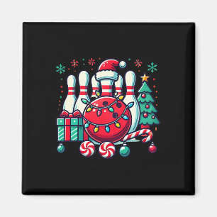 Weihnachts Bowling Buttone Reindeer Xmas Bowler Me Magnet