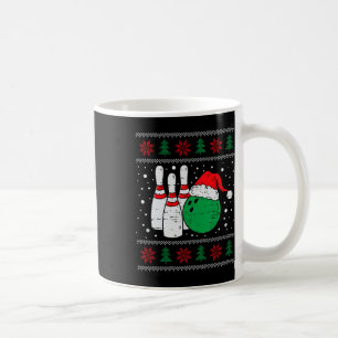 Weihnachts-Bowling Hat Santa Bowler Ugly Xmas Men Kaffeetasse