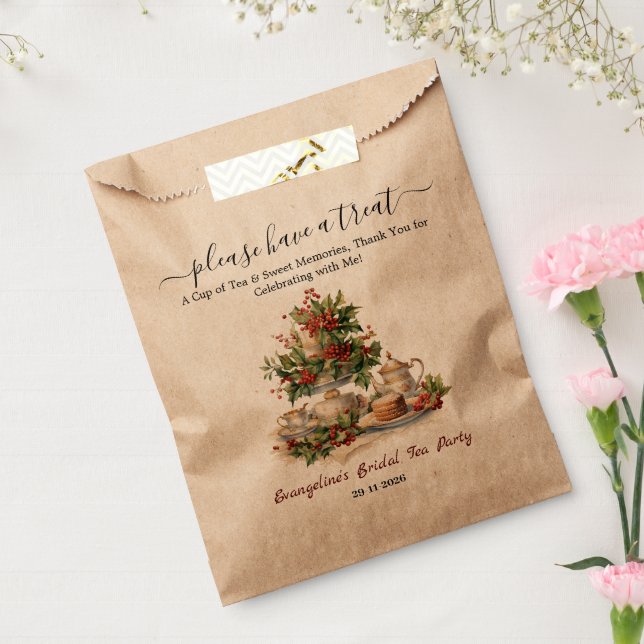 Weihnachts-Brautparty Holly-Tee-Zeit-Party  Geschenktütchen (Versiegelt)
