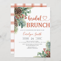 Weihnachts-Bridal-Brunch Einladung