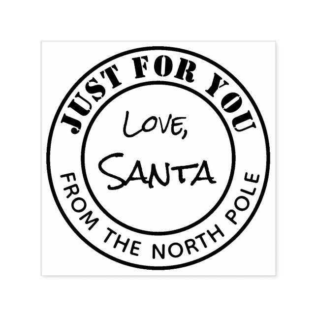 Weihnachts-Briefmarke - Nordpol-Runde Permastempel (Design)