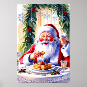 Weihnachts-Brunch Moderne Print Poster