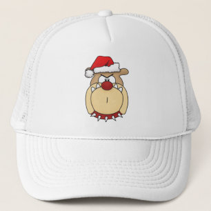 Weihnachts-Bulldoggen-Mütze Truckerkappe