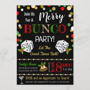 Weihnachts-Bunco-Party Einladung