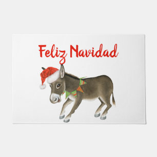 Weihnachts Burro Feliz Navidad individuell anpassb Fußmatte