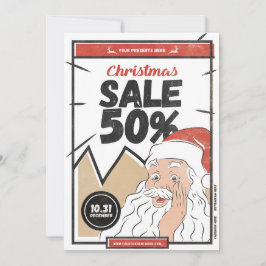 Weihnachts-Business-Flyer Feiertagskarte