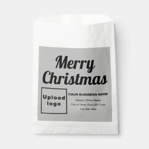 Weihnachts Business Grau Hintergrund Papier Tasche Geschenktütchen