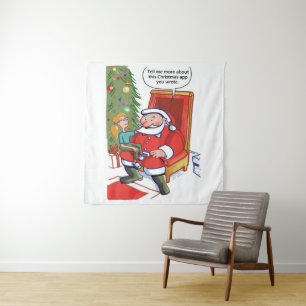 Weihnachts-Business-Partner-Wandteppich Wandteppich