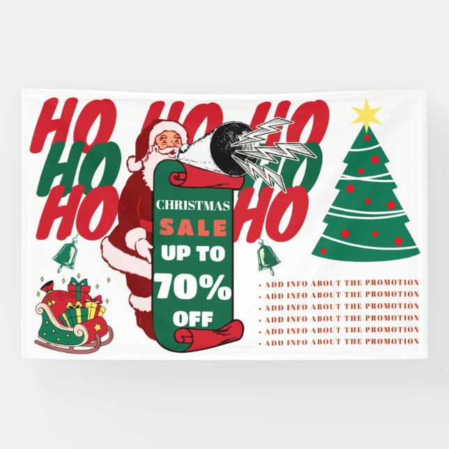 Weihnachts-Business-Verkauf Werbeaktion Werbung Banner (Horizontal)