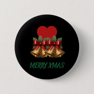 Weihnachts-Button - Fröhliche Weihnachten Button