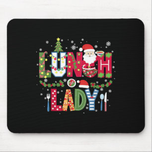 Weihnachts-Cafeteria-Mitarbeiterin Weihnachten Sch Mousepad