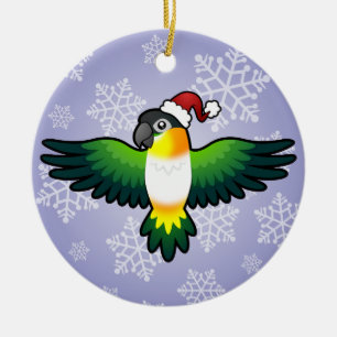 Weihnachts Caique / Unzertrennlicher / Pionus / Pa Keramikornament