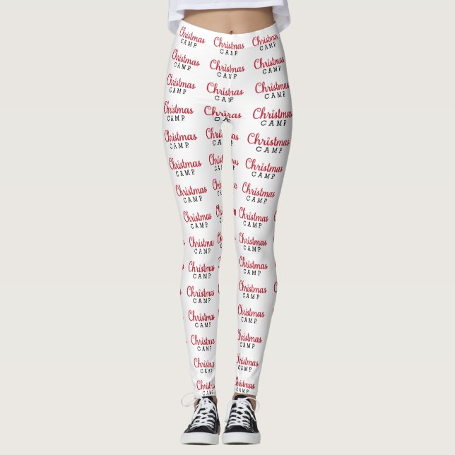 Weihnachts-Camp-Zelte | Weihnachtslieder Leggings (Vorderseite)