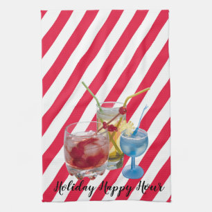 Weihnachts-Candy-Cane-Glocken Handtuch