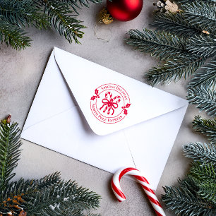 Weihnachts-Candy-Cane-Holz-Stempel Permastempel