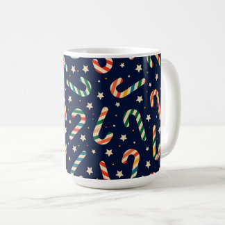Weihnachts-Candy-Cane-Muster Kaffeetasse