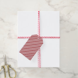 Weihnachts-Candy-Cane-Streifen Geschenkanhänger
