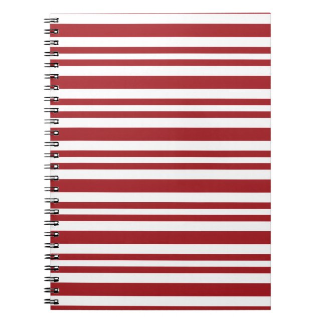 Weihnachts-Candy-Cane-Streifen Notizblock (Vorderseite)