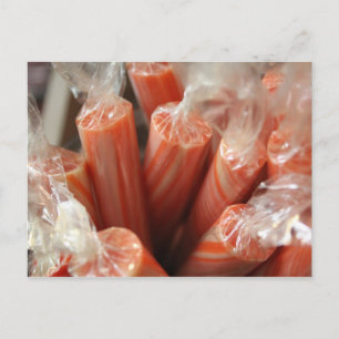 Weihnachts Candy Canes Postcard Feiertagspostkarte