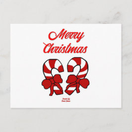 Weihnachts Candy Canes Postcard Postkarte