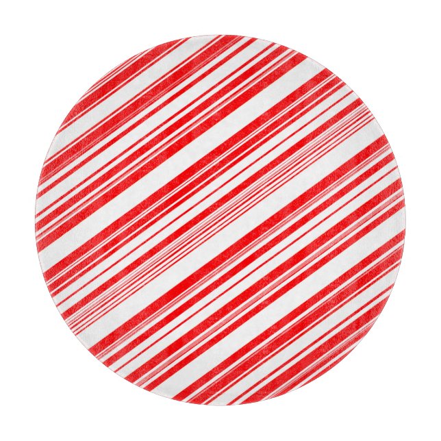 Weihnachts-Candy Canes Red White 4Erin Schneidebrett (Vorderseite)