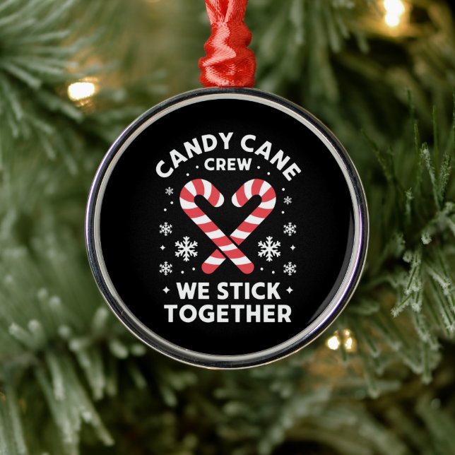 Weihnachts Candy Heart Wir kleben zusammen Ornament Aus Metall (Baum)