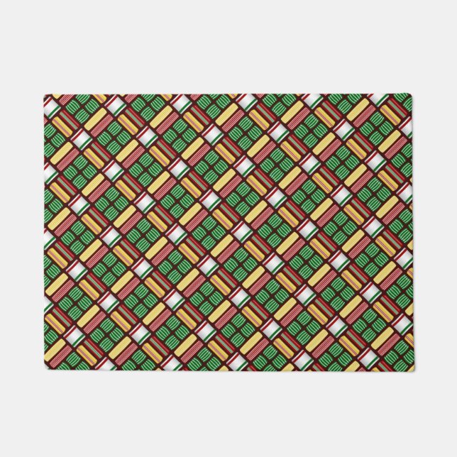 Weihnachts Candy Holiday Door Mat Fußmatte (Vorderseite)