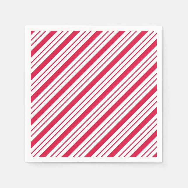 Weihnachts Candy Peppermint Party Holiday Napkins Serviette (Vorderseite)