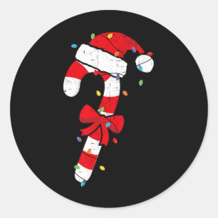 Weihnachts Candy Santa Xmas Kinder Kleinkind Jugen Runder Aufkleber