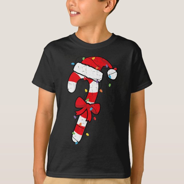 Weihnachts Candy Santa Xmas Kinder Kleinkind Jugen T-Shirt (Vorderseite)