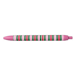 Weihnachts-Candy-Streifen in Rosa Grün und Rot Kugelschreiber