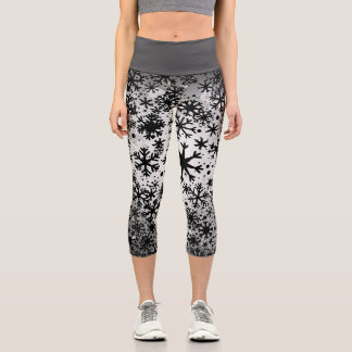 Weihnachts-Capris mit hoher Taille Capri Leggings