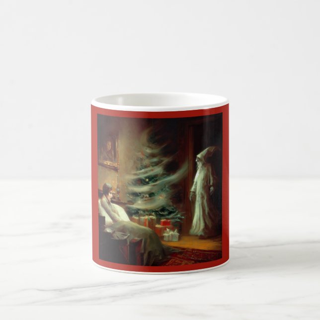 Weihnachts-Carol-Geist der Weihnachtszeit Gegenwar Kaffeetasse (Mittel)