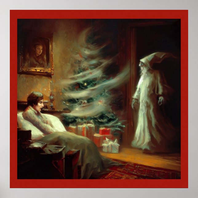 Weihnachts-Carol-Geist der Weihnachtszeit Gegenwar Poster (Vorne)