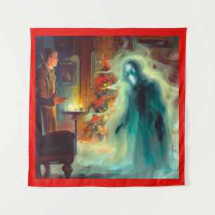 Weihnachts-Carol-Geist der Weihnachtszukunft Wandteppich