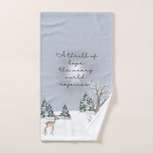 Weihnachts-Carol lyrische Handtuch